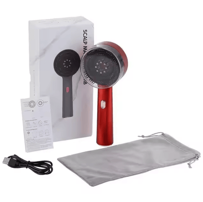 Relaja Tu Cuero Cabelludo En Minutos Y Cuida Tu Cabello Con Nuestro Peine Masajeador Eléctrico - Marceina